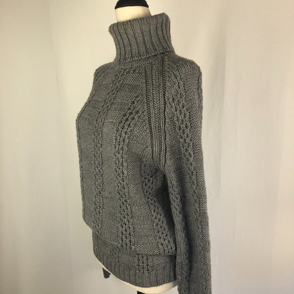 Barney's Merino Wool Chunky Turtleneck Sweater - Picture 4 of 10